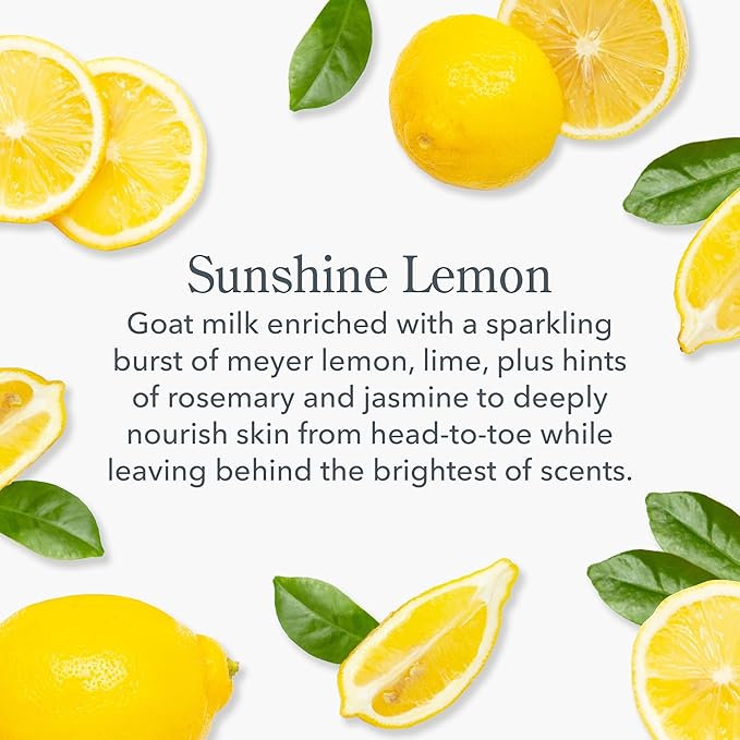 Beekman 1802 Sunshine Lemon Hand Cream - Scented - 2 fl oz - Nourishes, Hydrates & Repairs - With Goat Milk, Shea Butter & Glycerin - Non-Greasy - No Irritation - Good for Sensitive Skin