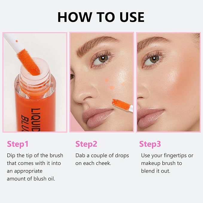 Boobeen Color Changing Liquid Blush Long Lasting Waterproof Dewy Finish