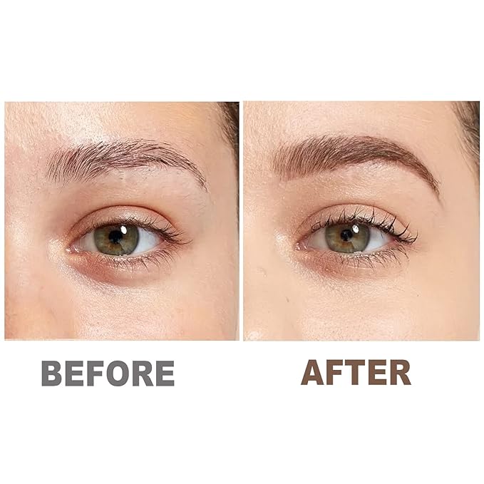 Boobeen 2 Pcs Eyebrow Pomade Cream, Waterproof Brow Pomade Gel High Pigmented Long-lasting for Natural Eyebrow Makeup, Suitable for Everyone