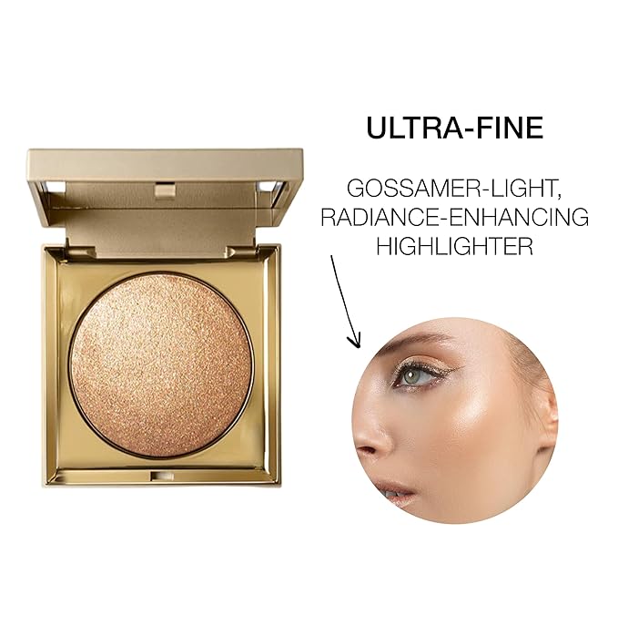 stila Heaven's Hue Highlighter | Lightweight Soft Makeup Glow, Bouncy Texture Illuminates Skin, Transfer-Resistant | Bronze, 0.35 Oz. (Pack of 1)