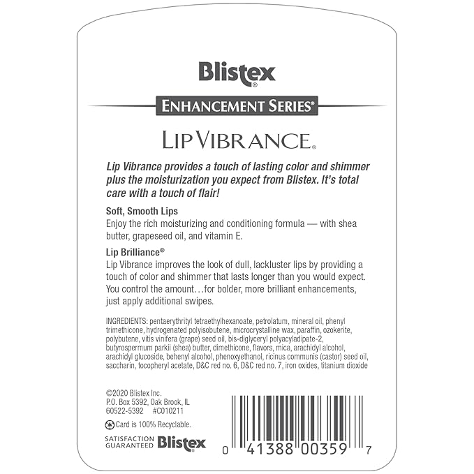 Blistex Lip Vibrance, Lip Protectant 0.13 oz