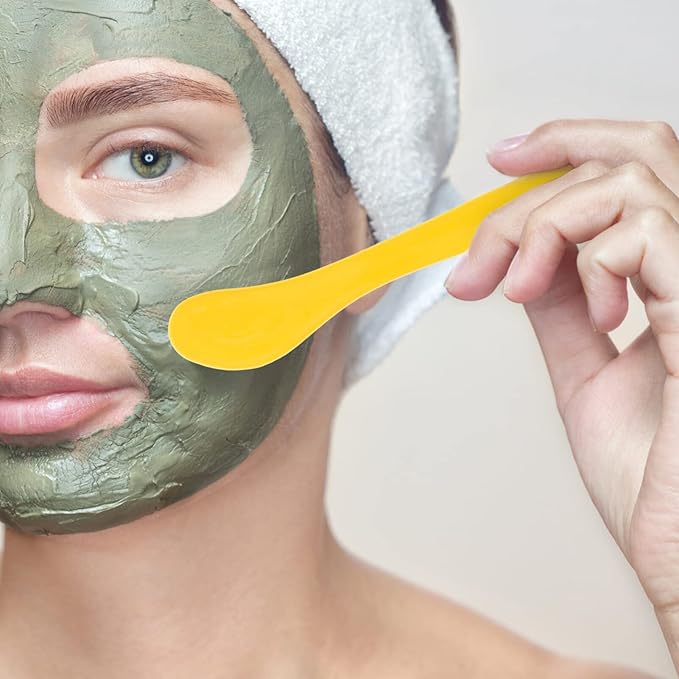 Healifty 10 Pcs makeup spatula plastic makeup DIY Accessories Facial Cream Spatulas Cream Spoon DIY Makeup Spatula small spoons Spatula Premium makeup spatula tool 15c cosmetic applicator