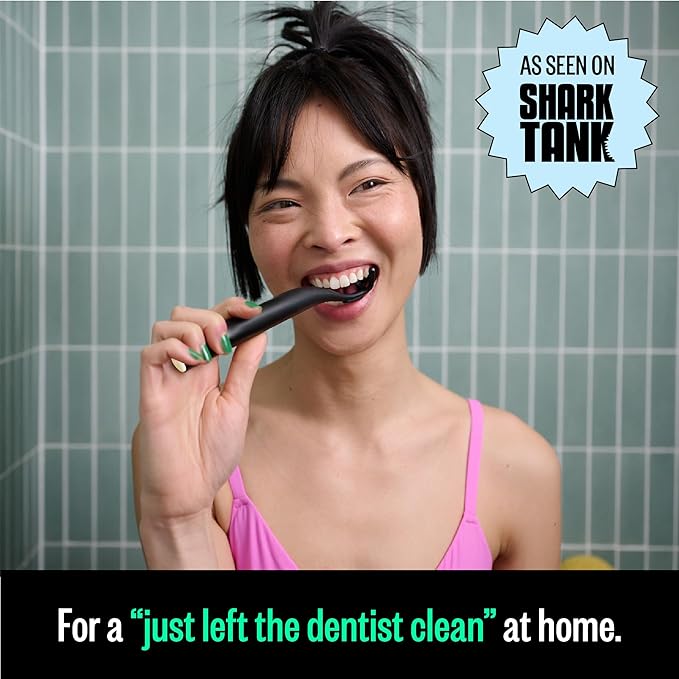 FLAUS Electric Flosser (Shark Tank) with 3 Speeds + 45 Replacement Heads - Easy Gliding Floss for Gentle Gum Care, Water Floss Alternative, Dentist Recommended Tooth Flossers, Eco Dental Floss Picks