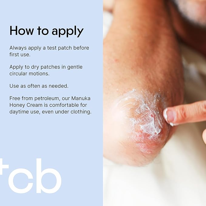 Clearbody Manuka Honey Eczema Cream – Organic Eczema Honey & Collodial Oatmeal Moisturizer for Soothing, eczema, Dry & Itchy Skin – Face & Body Lotion - Plant-Based Formula (2oz)