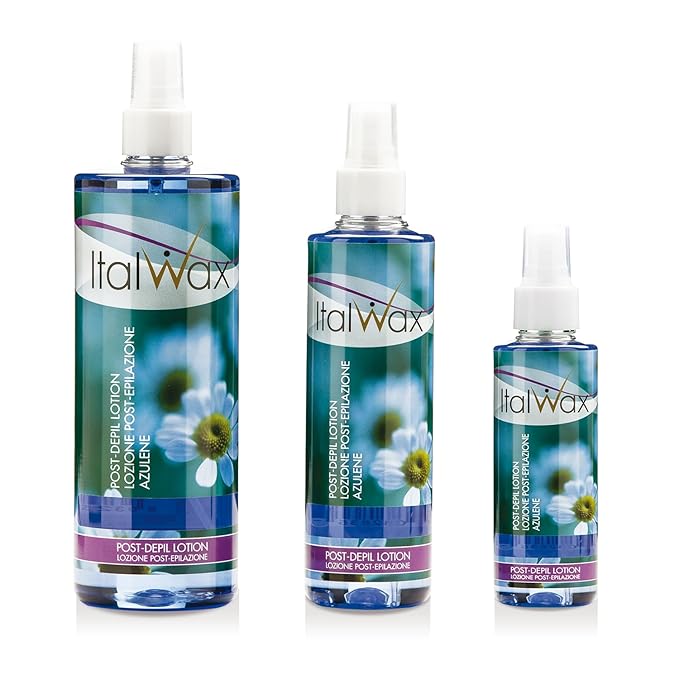 Italwax After Wax Care Lotion - 500ml / 16.95fl.oz - Oil free - Azulene - Moisturizing and removing waxing residues