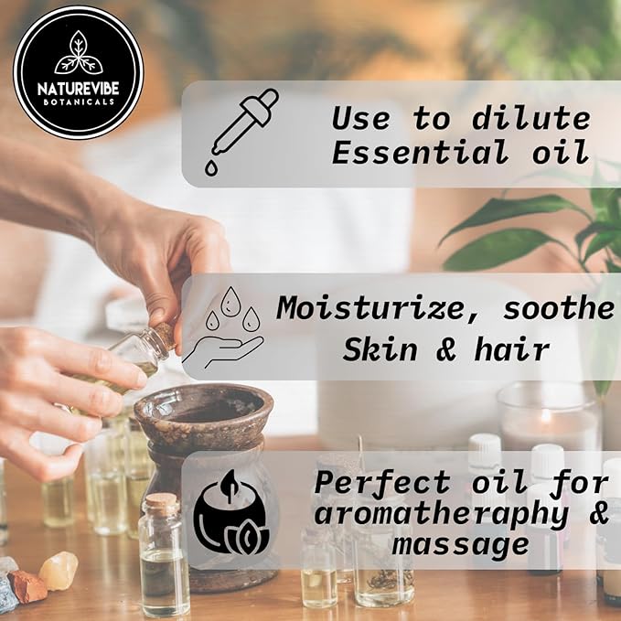 Naturevibe Botanicals Jamaican Black Castor Oil 32 Ounces | 100% Pure and Natural | Great for Skin Care and Hair Care