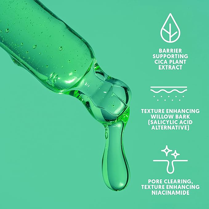 By Nature Calming Face Serum - Cica+10% Niacinamide+Willow Bark - Purifying Facial Serum with Cica Plant Extract & Texture Enhancing Niacinamide - Skincare from New Zealand - 1 fl. Oz