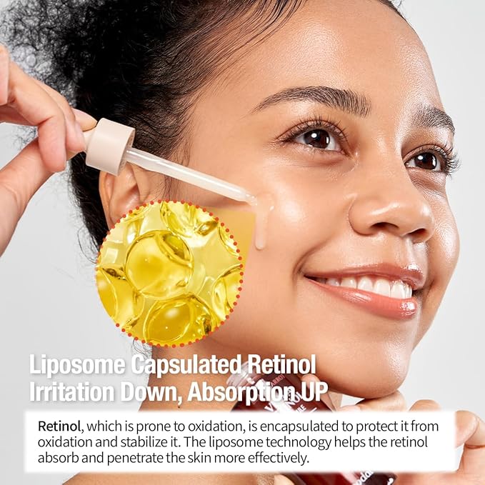 GOODAL Black Carrot VITA-A Retinol Ampoule 30ml, Hydration Facial Serum for Glowy Skin, Lightweight Serum, Korean Skincare, Pore minimizer