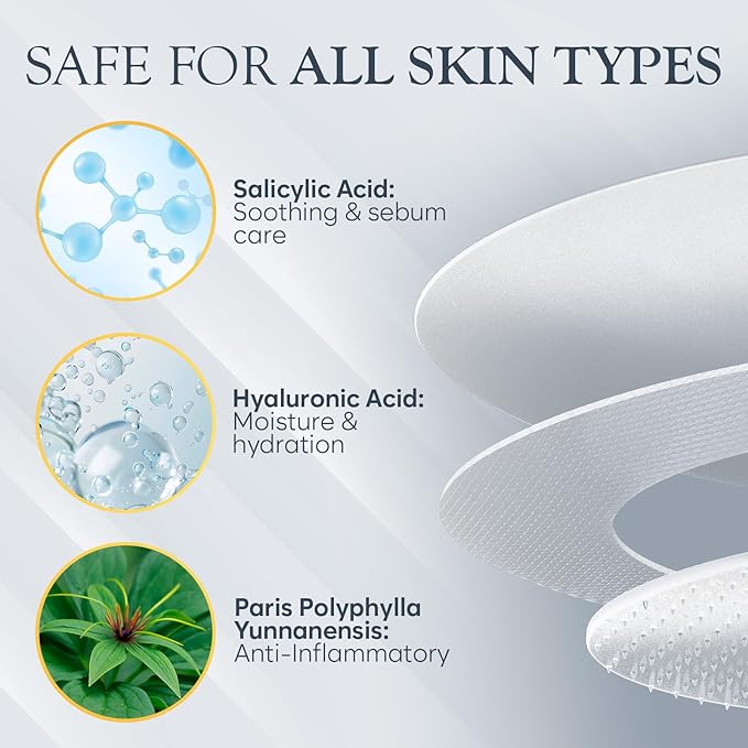 Microdart Acne Patch, Zit Patches for Cystic Acne Overnight Care, Cystic Acne Coverage, Pimple Patches Microdart Technology - Salicylic & Hyaluronic Acid (24 Count)