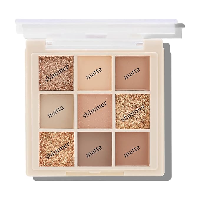 Boobeen Nude Eyeshadow Palette - Matte and Shimmer Makeup, Highly Pigmented Creamy Eye Shadow Powder, Create a Neutral Eye Look, Long Wearing