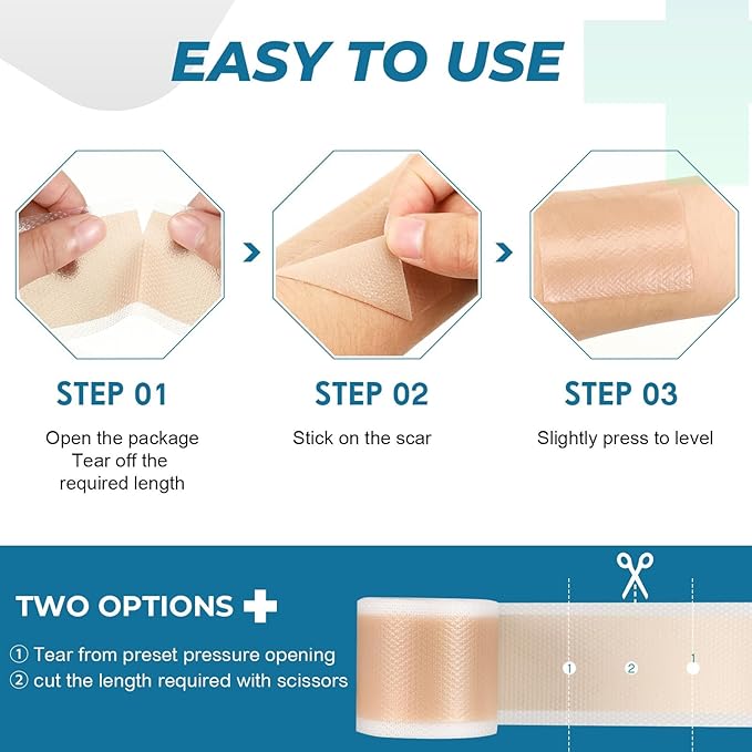 Silicone Scar Sheets, Silicone Scar Tape(1.8¡±x