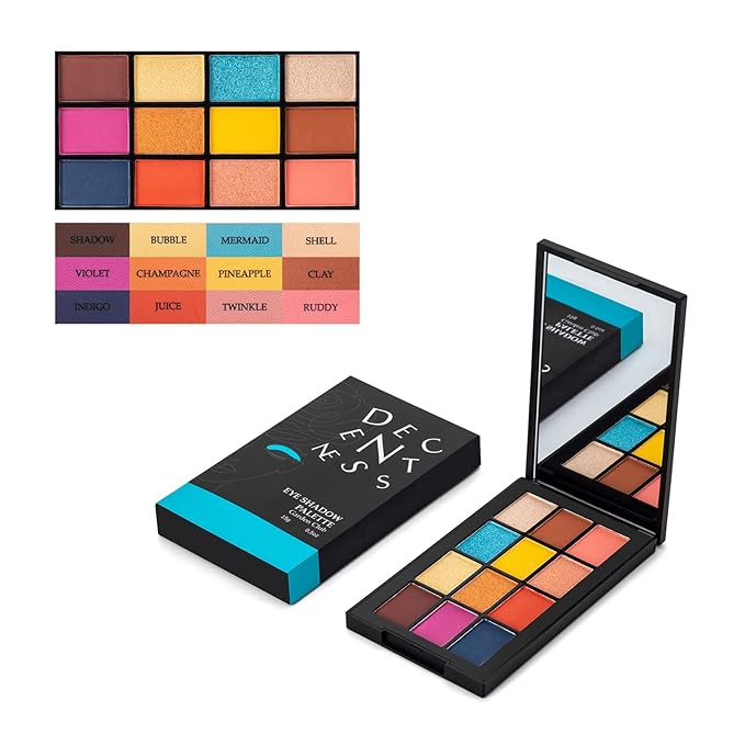 12 Colors Eyeshadow Palette Makeup Shades Nude Matte Shimmer Glitter Pigment, Pro Long Lasting&Waterproof Highlighting Makeup Palette,Ideal Gift(Garden Club)