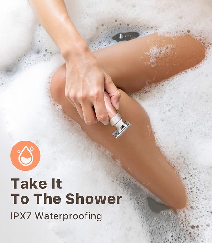 Mini Bikini Trimmer for Women - Intimate Pubic Hair Removal, Electric Body Groomer, Small Portable Wet/Dry Shaver, Magnetic Blade, USB-C Rechargeable with Travel Case, Easy to Clean (Gold)