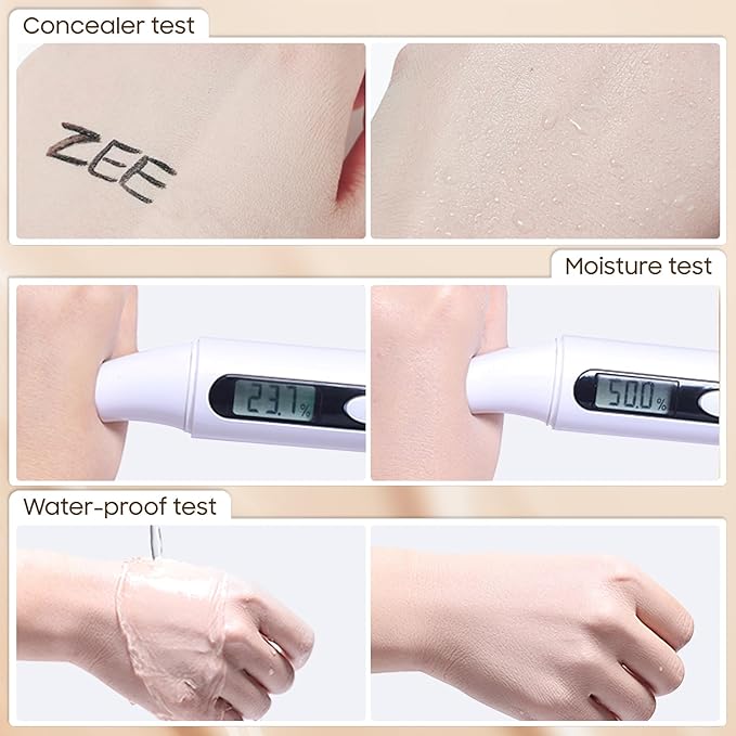 Air Cushion CC Cream Mushroom Head Foundation - Moisturizing BB Creams Foundation, Long-Lasting Waterproof Matte Concealer for Even Skin Tone (Medium Deep, 1 PCS)