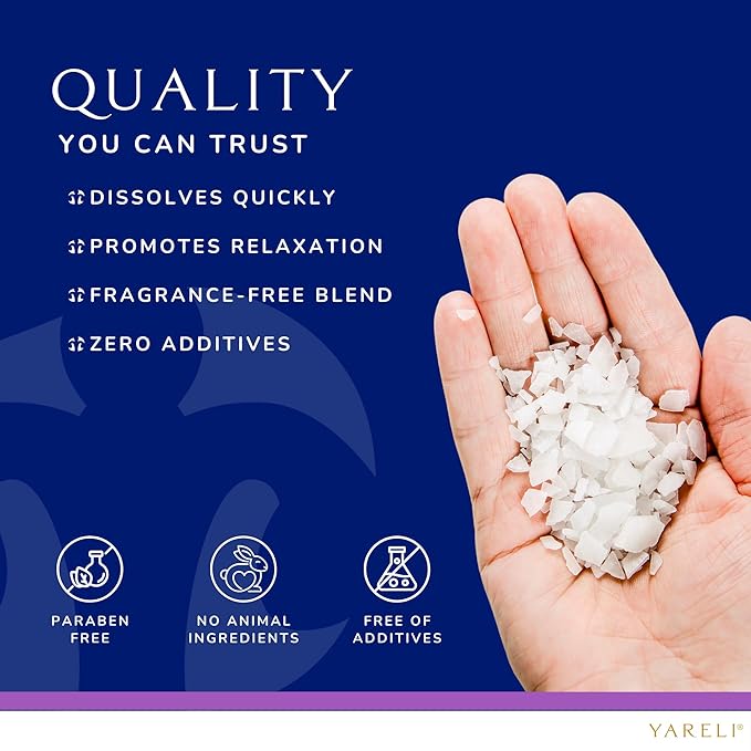 Magnesium Flakes, 5lb Lavender, Dead Sea Bath and Foot Soak, Alternative to Epsom Salt with Over 250,000mg of Magnesium Chloride Per Bag