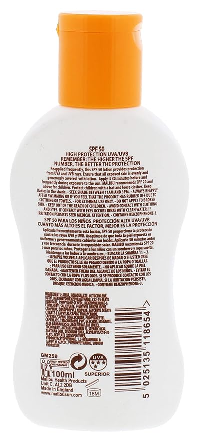 Malibu Kids Lotion with SPF50