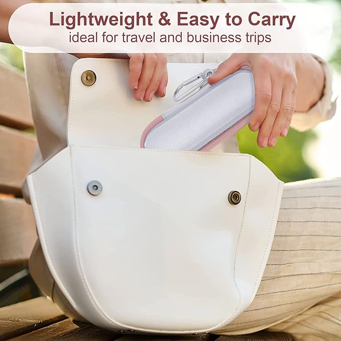 co2CREA Hard Case and Replacement Head Compatible with Finishing Touch Flawless Facial Hair Remover Electric Face Razor for Women (White Case + Replacement Head)