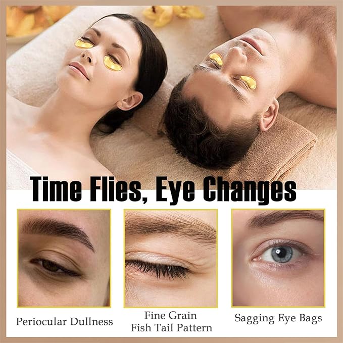 30 pairs 24k gold eye