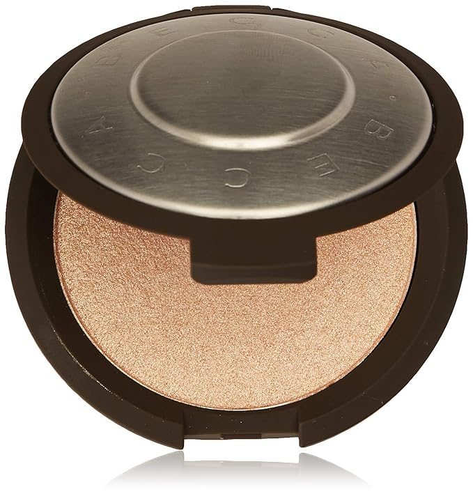 BECCA Shimmering Skin Perfector Pressed Highlighter, Champagne Pop Pearl, 0. 28 Oz