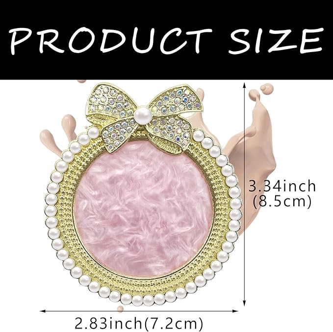 2 Pack Bow with Rhinestones Pearl Nail Art