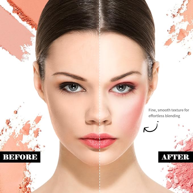 DAGEDA 8 Colors Blush Palette Makeup, Natural Face