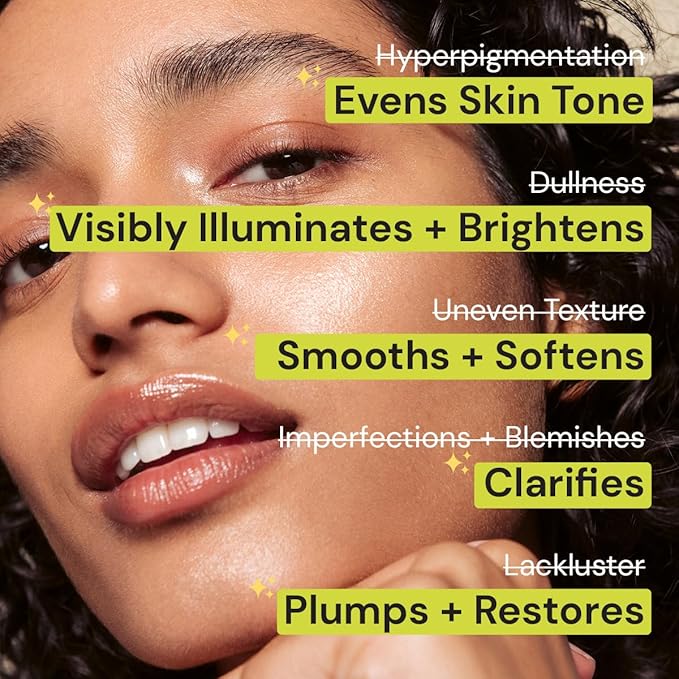 Gleamin Superactive Vitamin C Serum for Face with 15% Vitamin C, Niacinamide, Bakuchiol & Hyaluronic Acid – Skin Brightening Facial Serum for Women & Men – Dark Spot Remover & Radiant Glow – 1 fl oz