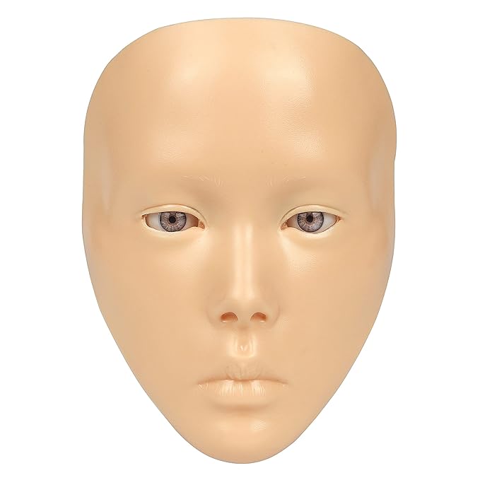 Makeup Practice Mannequin Face, 5d Reusable Silicone Makeup