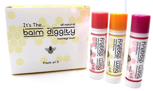 It's The Balm Diggity Beeswax All Natural, Moisturizing, And Nourishing Lip Balm, Made With Only 5 Ingredients, 1 tube, 0.15 ounces (3-PACK)