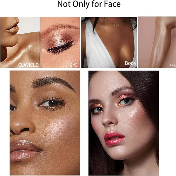 3 Color Polvo De Hadas, Body Glitter Highlighter