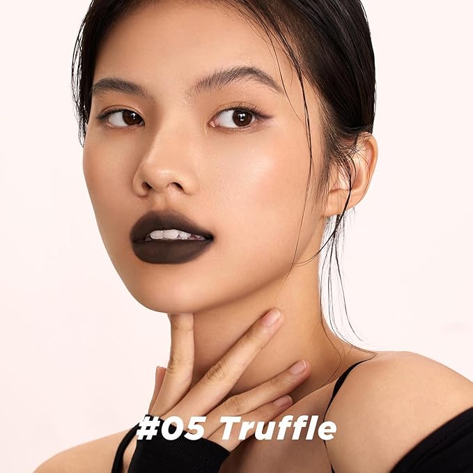 ITY Velvet Matte Finish Lip Stain-Mousse Textured Lip Clay, Red Shade, Conceals Lip Lines, Rich Pigment Lip Tint Lipsticks, 0.14 oz (4g) in Earthy, Truffle.