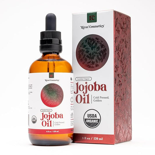 Organic Jojoba Oil, Cold Pressed Jojoba Oil for Face, Skin Care, and Hair Care, USDA Certified Organic 100% Pure, Hexane Free, 4 Fl Oz.