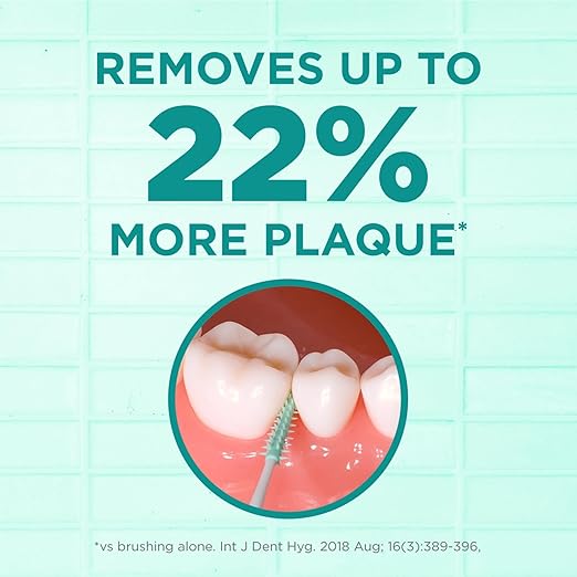 GUM Soft-Picks Original, Easy to Use Dental Picks for Teeth Cleaning and Gum Health, Disposable Interdental Brushes with Convenient Carry Case, Dentist Recommended Dental Picks, 320ct