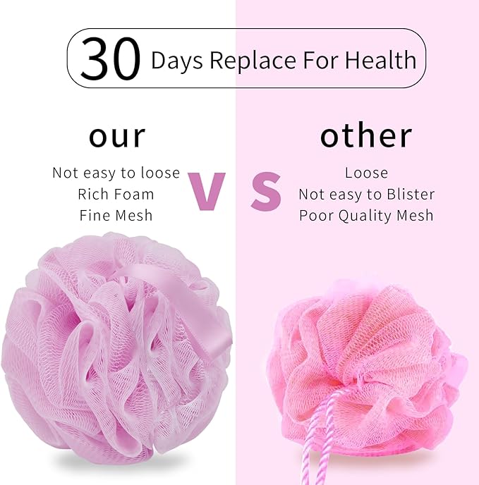 Bath loofah sponge body scrubber