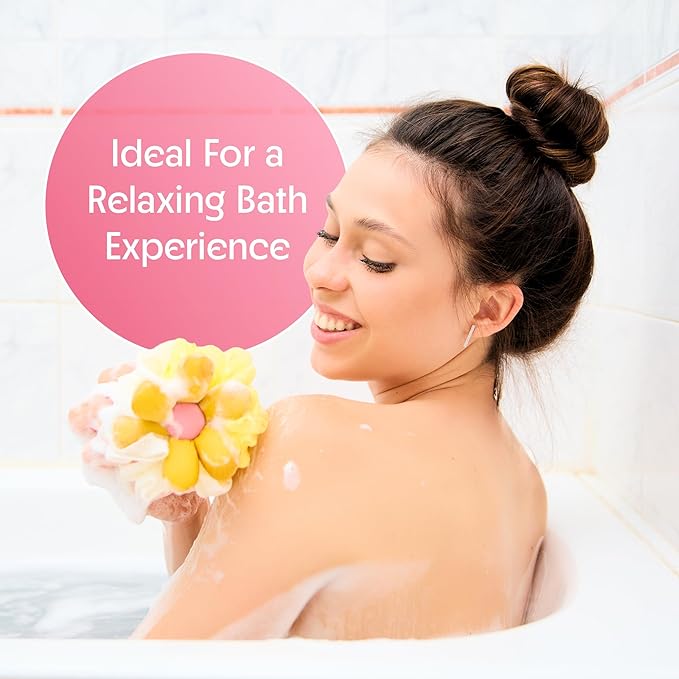 Bath loofah sponge- mesh pouf