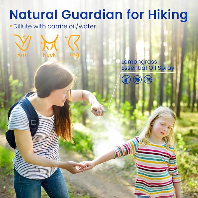 HIQILI Lemongrass Essential Oil, 100% Pure Natural Undiluted Premium Oils - 3.38 Fl. Oz