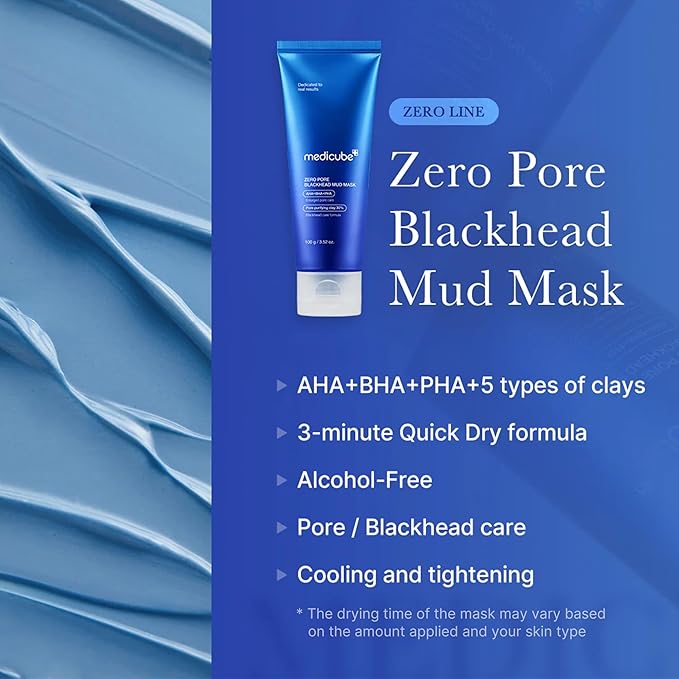 Medicube All-in-One Duo for Pore and Skin Texture Care: Zero Pore Pads 2.0 and Zero Pore Blackhead Mud Facial Mask