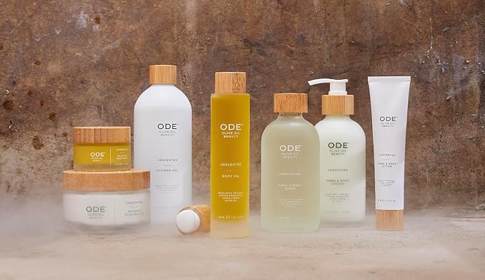 McEvoy Ranch Unscented Hand & Body Wash (2-pack) by ODE Olive Oil Beauty, Organic EVOO, California Made, Nourishing Foaming Wash