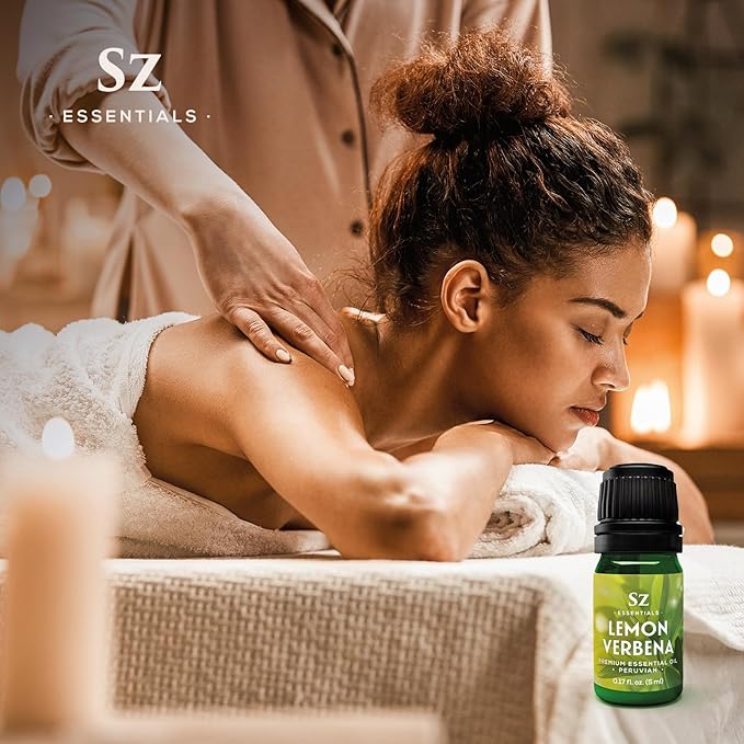 Lemon Verbena Essential Oil – 100% Pure & Natural, Grown in The High-Altitude Andes – Sweet, Citrusy, Uplifting Scent – Aromatherapy, Home Use – Therapeutic Grade & Vegan – 5 mL
