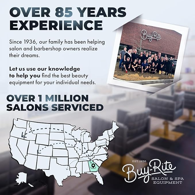 Buy-Rite 2-in-1 Marie Ozone Facial Steamer, 5 Diopter Magnifying Lamp, Fully Adjustable Height, 360' Swivel, Timer and Automatic Shut-Off, Large Star Base with Wheels, MEI-2001A