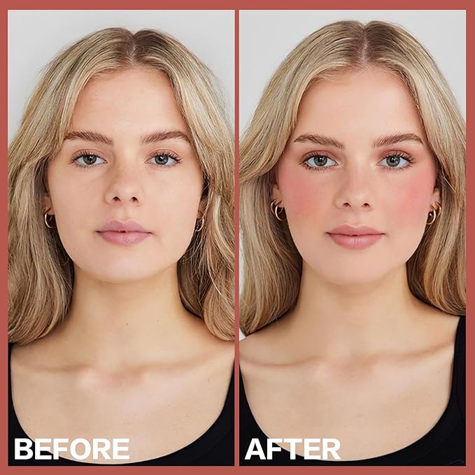 2Pcs Cream Blush Makeup Stick,Monochromatic Multi-Stick Face Blush