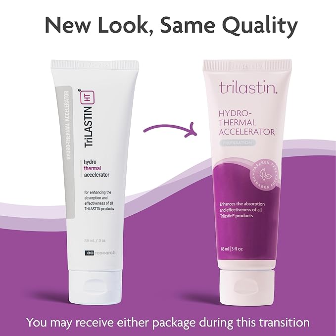 TriLASTIN Hydro-Thermal Accelerator - Moisturizer (3oz / 88ml) | Vitamin-Infused Skin Serum | Pregnancy and Postpartum Skin Care for Stretch Mark Prevention | Hypoallergenic and Paraben-Free Formula