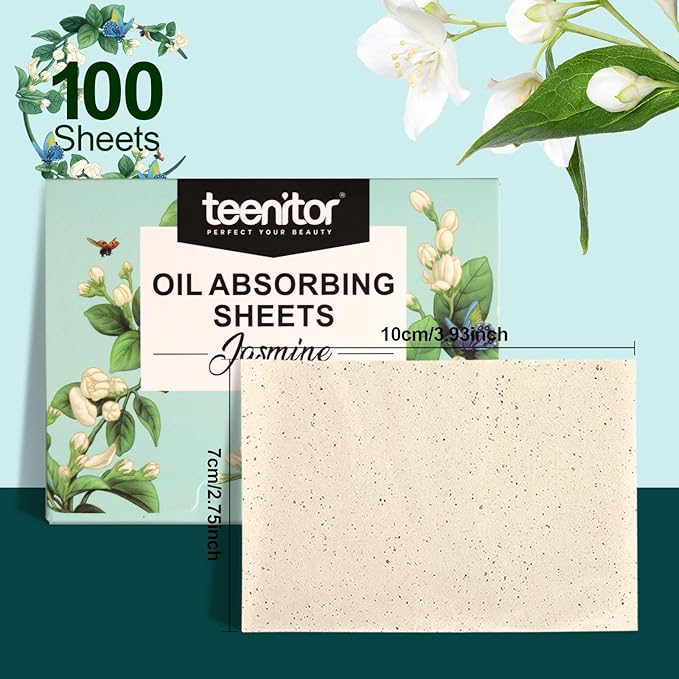 Teenitor Oil Blotting Papers for Face, 100 Sheets Absorbent Pads