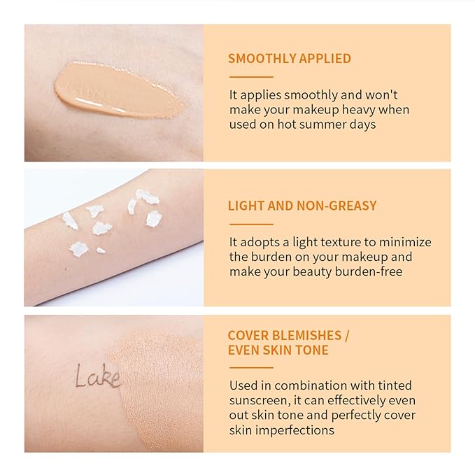 Tinted Sunscreen for Face with SPF 40 - UV Protection - Moisturizer & Lightweight Facial Sunscreen with Vitamin C and Vitamin E, for All Skin Type (40ml)