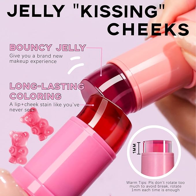 Cooling Water Jelly Tint, Cream Jelly Blush Stick Women #03