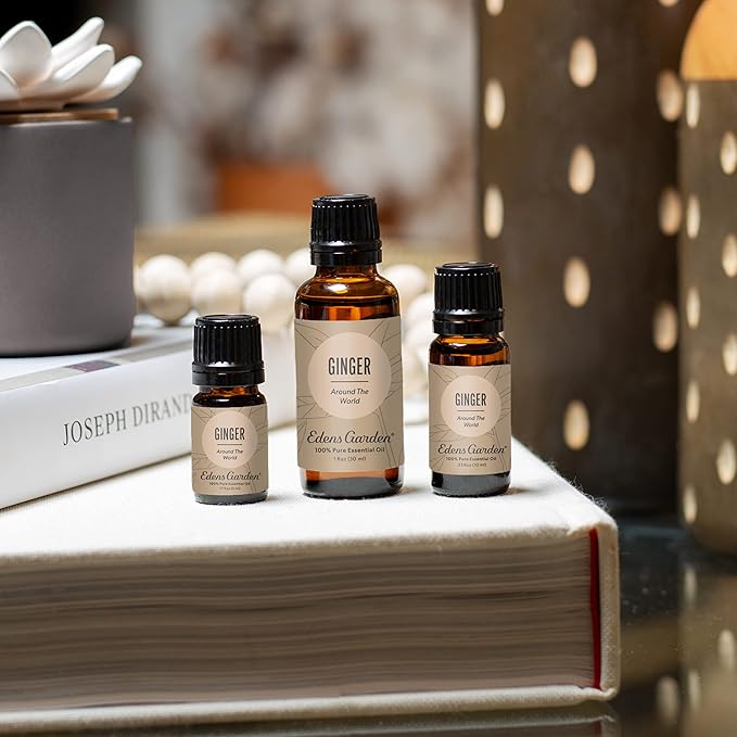 Edens Garden Ginger Around The World Essential Oil- 100% Pure Premium Grade, Undiluted, Natural, Therapeutic, Aromatherapy, The Best for Diffuser, Skin, Candle, Laundry 30 ml (1 fl oz)