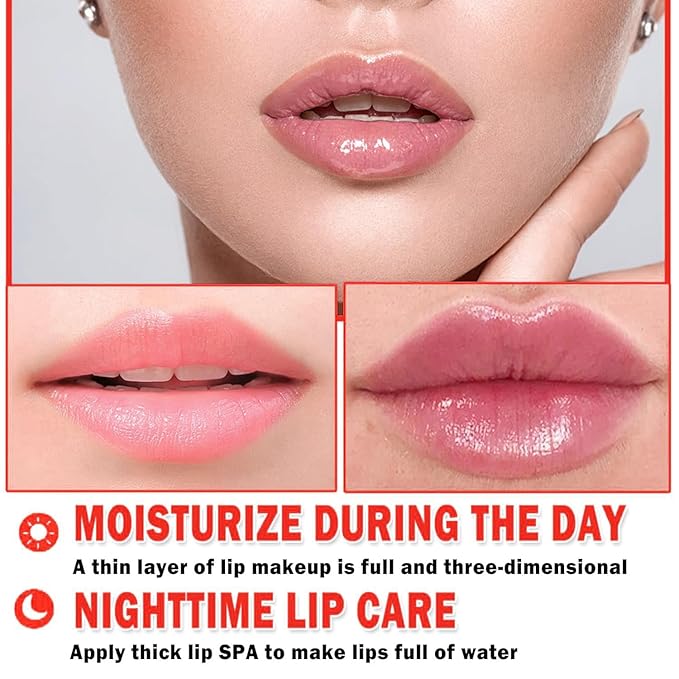 1PCS Bee Lip Balm Honey Lip Balm,Exfoliating Honey Pot Lip Balm Sleeping Lip Mask with Brush, Hydrating & Prevention Dry and Cracked, Lip Scrubs Exfoliator & Moisturizer