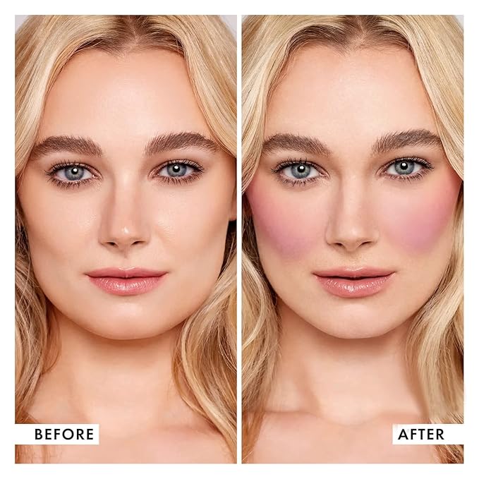 Boobeen 3 Color Blush Palette, Matte Pink Blusher, Smooth