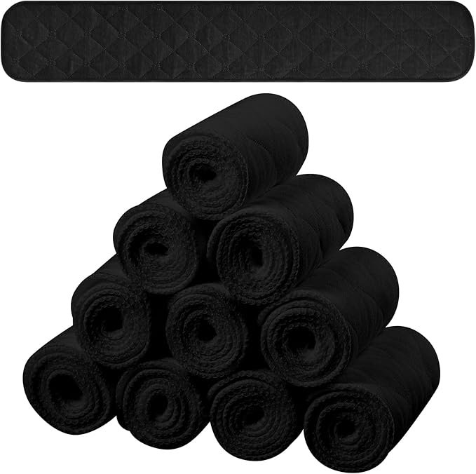 Toulite 10 Pcs Cotton Bra Liners 3 Layer Rectangle Under Bra Pads Sweat Liners for Women Sweating Supplies