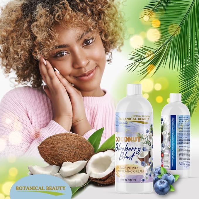 Botanical Beauty Blueberry Blast Leave-In Daily Conditioning Cream (32 Fl. Oz.)