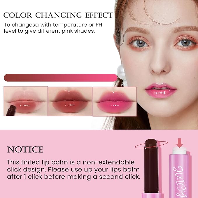 DAGEDA Tinted Lip Balm, Moisturizing Magic Non-Greasy,